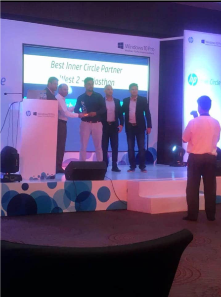 Awarded as Best Inner Circle Partner By HP in 2019